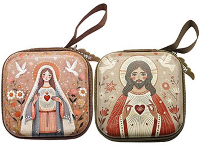 문구담 천주교 성물 묵주 보관 케이스 2종 세트, 01 A, B, 1세트