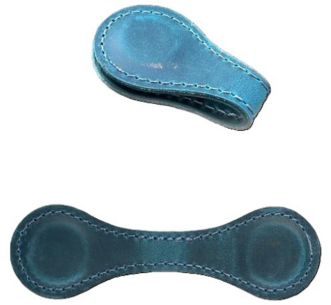 미소로운 빈티지 자석 책갈피 10 x 3 cm, 블루, 2개