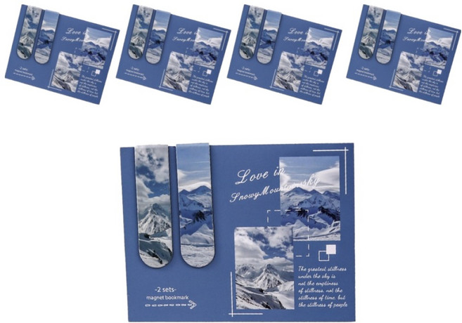 미소로운 예쁜 자석북마크 세트, 설, 5세트