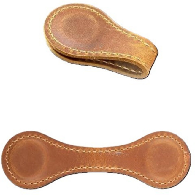 미소로운 빈티지 자석 책갈피 10 x 3 cm, 브라운, 2개