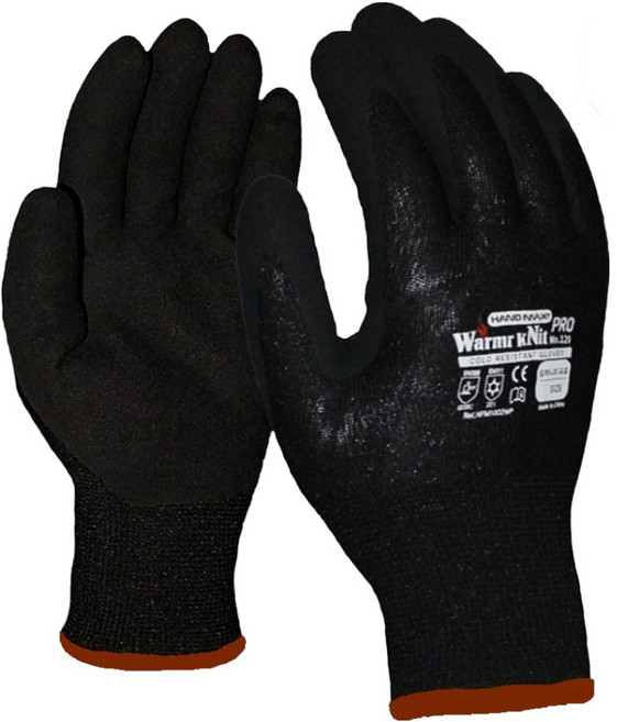 핸드맥스 워머니트 프로 겨울 방한장갑 스마트폰터치 방수 코팅장갑 양손세트 M, 블랙, 1세트