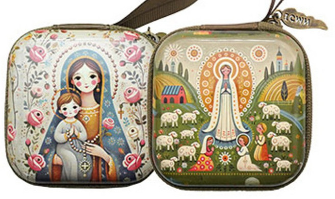 문구담 천주교 성물 묵주 보관 케이스 2종 세트, 09 C, D, 1세트