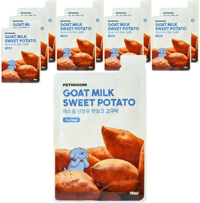 페스룸 강아지 산양유 펫밀크 10p, 고구마, 110ml, 10개