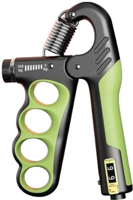 더메이크 강도조절 무소음 손 악력기, 1개, 라임