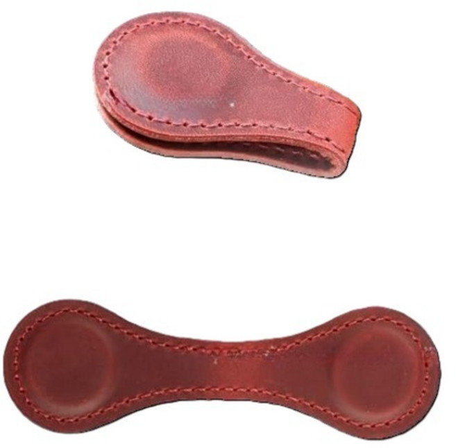 미소로운 빈티지 자석 책갈피 10 x 3 cm, 레드, 2개