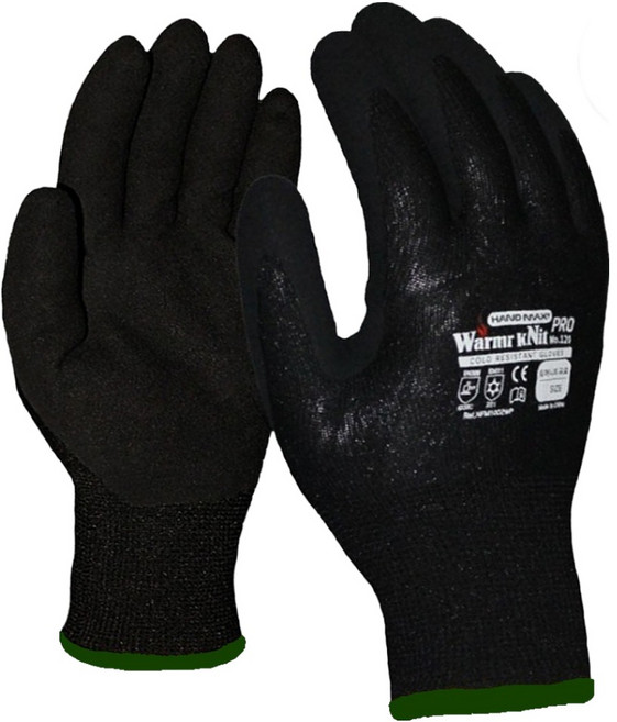 핸드맥스 워머니트 프로 겨울 방한장갑 스마트폰터치 방수 코팅장갑 양손세트 XL, 블랙, 1세트