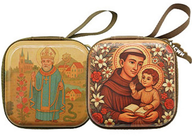 문구담 천주교 성물 묵주 보관 케이스 2종 세트, 21 S, T, 1세트