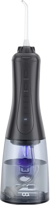 오아 클린이워터 B UV 물치실 IPX7 방수 휴대용 구강세정기, 차콜스톤, OORL-018CS