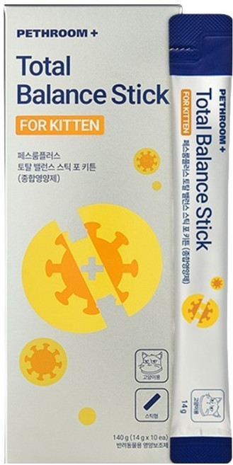 페스룸플러스 토탈 밸런스 스틱 포 캣 10p, 140g, 1개, 키튼