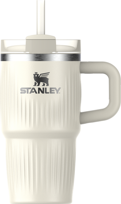 스탠리 퀜처 H2.0 플루티드 텀블러, 크림 글로스, 591ml, 1개