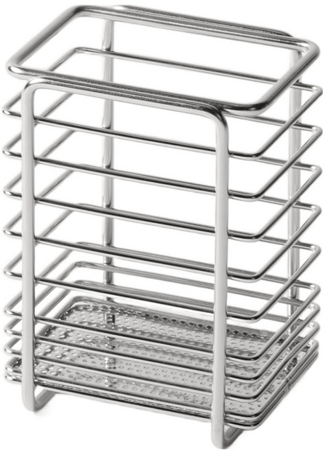 JAJU 스테인리스 와이어 수저꽂이, 스틸그레이, 1개