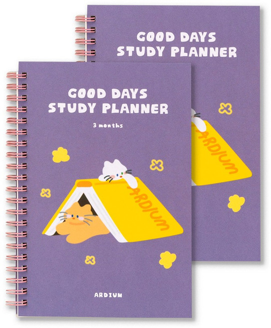 ARDIUM Good Days 學習計畫本, 紫色, 2個