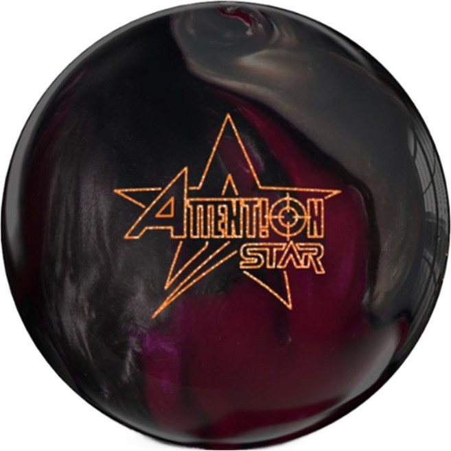 Rotogrip Attention Star 保齡球, 莓果色 + 銀色 + 鐵灰色, 1個