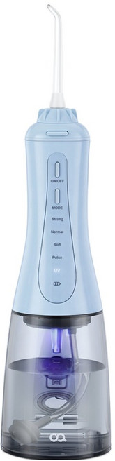 오아 클린이워터 B UV 물치실 IPX7 방수 휴대용 구강세정기, 클라우디 블루, OORL-018CB
