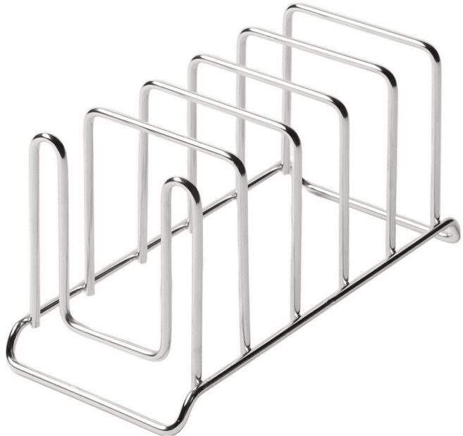 JAJU 스테인리스 와이어 다용도 식기꽂이, 스틸그레이, 1개