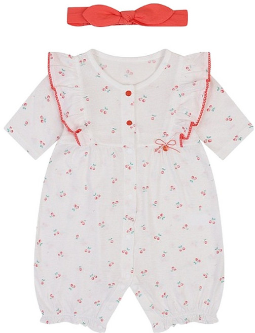 아가방 신생아용 베나뱀부 7부 우주복 + 헤어밴드 + 포장 + 쇼핑백 선물세트