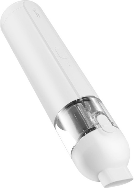 컴스 송풍기능 틈새청소 미니 무선 진공청소기, 화이트, YC859
