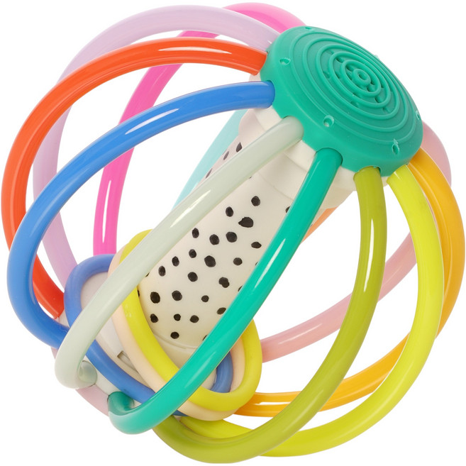 맨하탄토이 휘슬볼 컬러팝 치발기 촉감발달완구, 1개, 혼합색상, 단품
