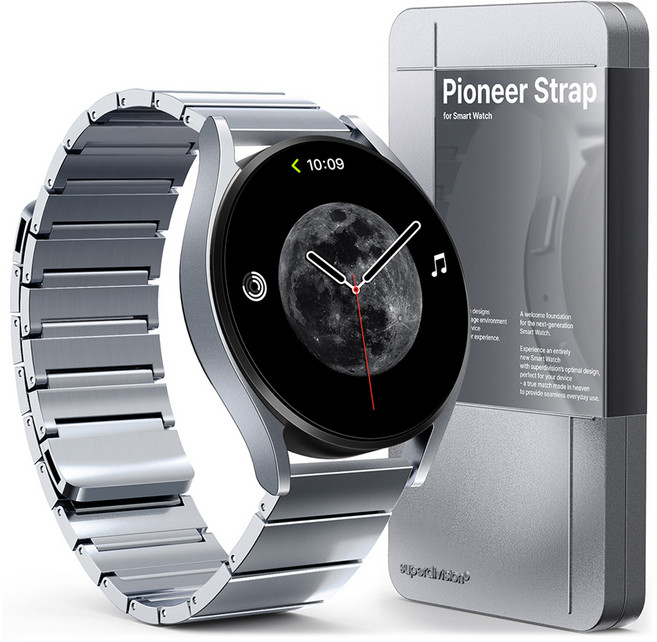 슈퍼디비전 파이오니어 마그네틱 메탈 스트랩 V2, 문페이즈 실버, 1개