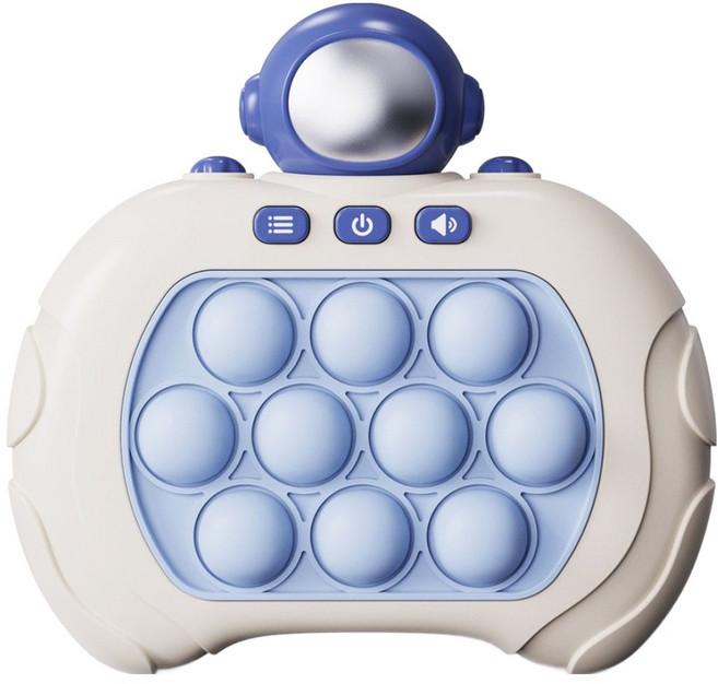 루아르모 스피드킹 미니 휴대용 팝잇 푸쉬팝 게임기, 우주인, 1개