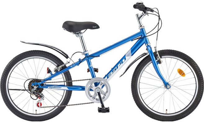 레스포 아동용 2026 태풍GS 20 MTB 자전거 방문설치, 블루, 1개, 136cm