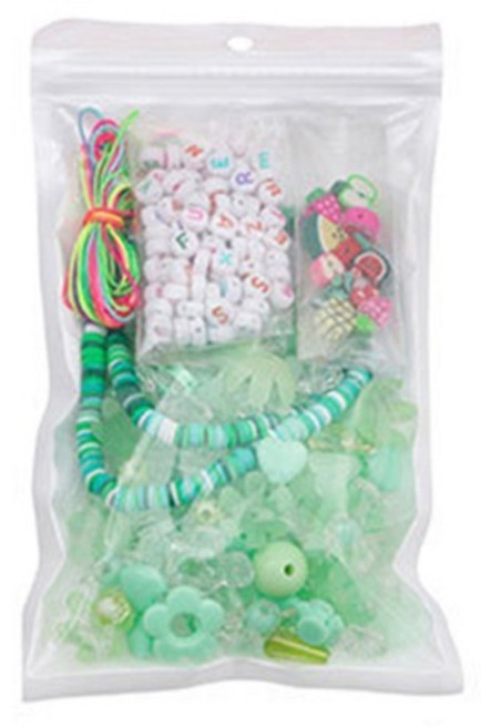 윰스 DIY 핸드폰 스트랩 비즈 키링 만들기 세트, 그린, 1세트