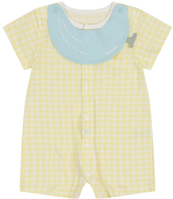 아가방 신생아용 바아반소 면 우주복 + 턱받이 + 포장 + 쇼핑백 선물세트