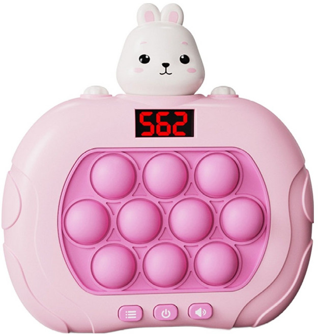 루아르모 5세대 스피드킹 미니 휴대용 팝잇 푸쉬팝 게임기, 토끼