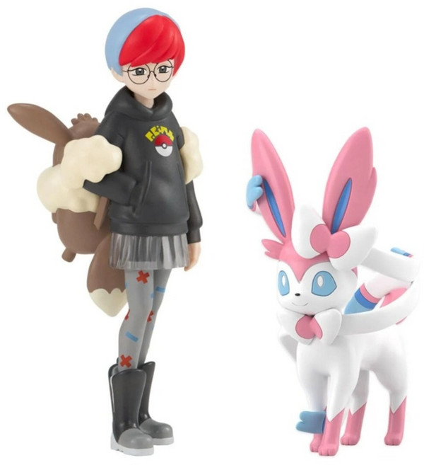 BANDAI 盒玩 精靈寶可夢 SCALE WORLD 帕底亞地區 牡丹&仙子伊布 公仔, 1套