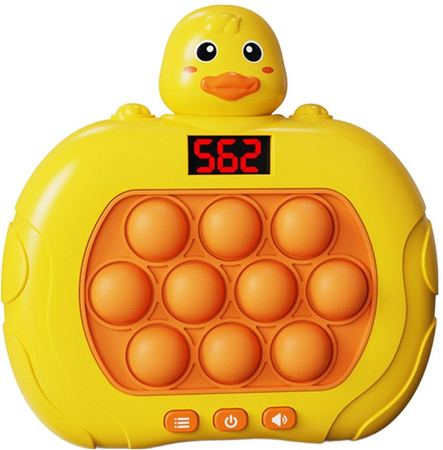 루아르모 5세대 스피드킹 미니 휴대용 팝잇 푸쉬팝 게임기, 오리