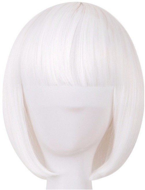 마다꾸미 단발머리 데일리 전체가발, 06 화이트뱅, 1개