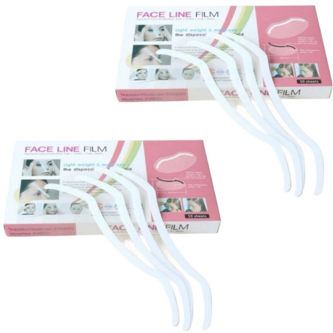 FXSZB 이마 부착형 페이스필름 50p, 2개, 투명
