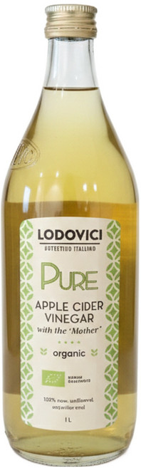 LODOVICI 有機蘋果西打醋 蘋果醋, 1個, 1L