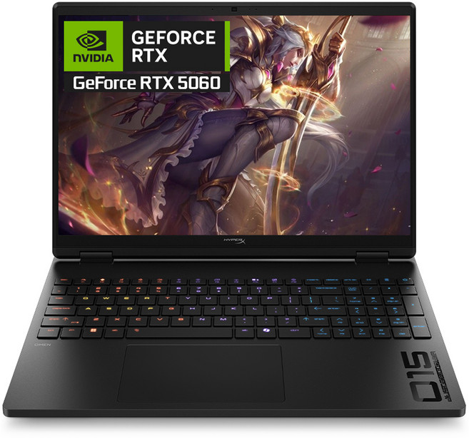 HP 2026 하이퍼엑스 오멘 15 코어i5 인텔 14세대 지포스 RTX 5060, Shadow Black, 1TB, 32GB, WIN11 Home, 15-ga0032TX