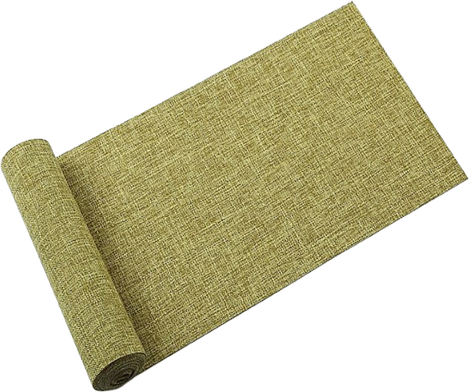 벨리오 린넨 테이블 러너, 그린, 1개, 20 x 180 cm