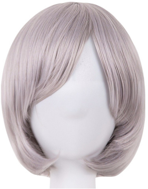 마다꾸미 단발머리 데일리 전체가발, 18 실버사이드뱅, 1개