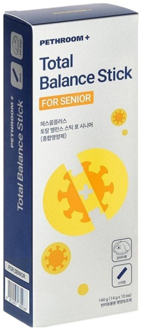 페스룸 플러스 토탈 밸런스 스틱 포 독 종합영양제 10p, 140g, 1개, 시니어