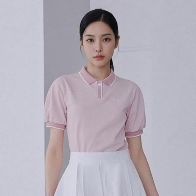 HALEY 女款Polo領線條短袖T恤 HUCKT1128