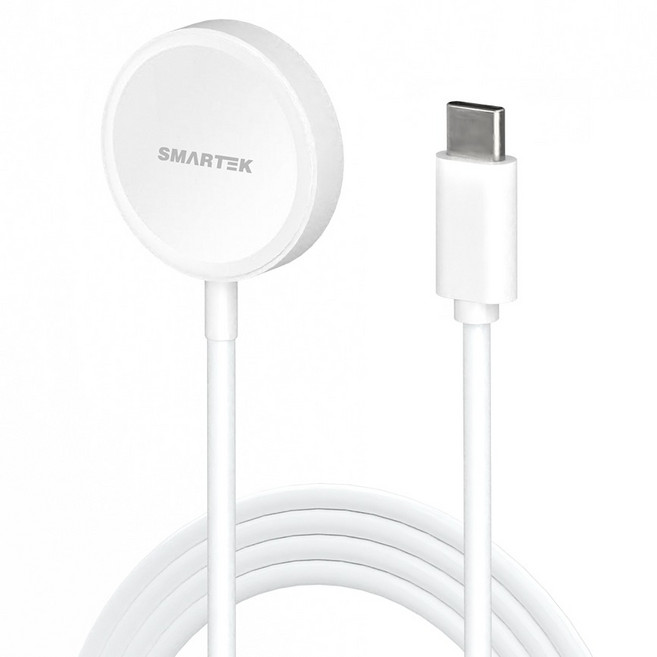 스마텍 맥세이프 애플워치 c타입 충전기, 화이트, 1개