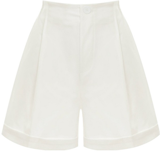 티뷰 여성용 핀턱 롤업 밴딩 4부 팬츠 V6A-CPT016