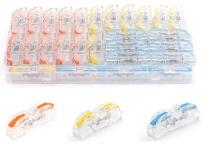 오토크루 모듈형 무탈피 전선 확장 연결 커넥터 스카치락 50p 세트, 1세트