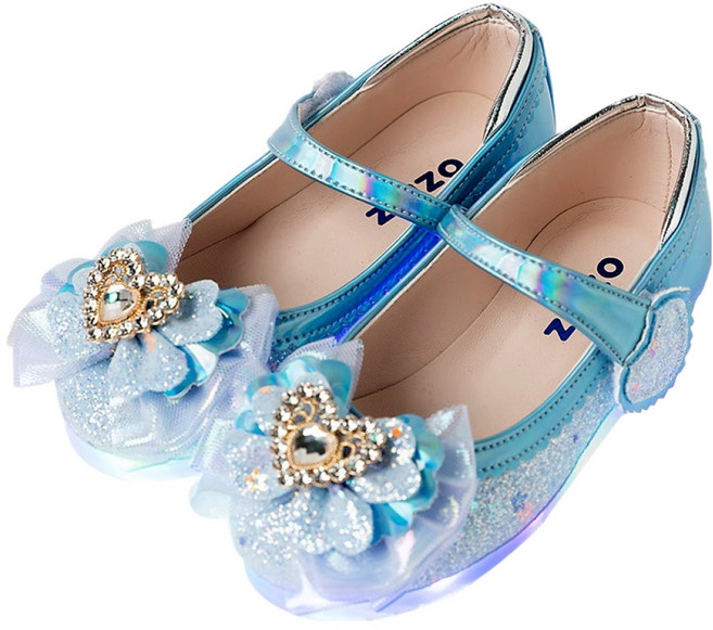 오즈키즈 아동용 스완 티아라 LED 구두