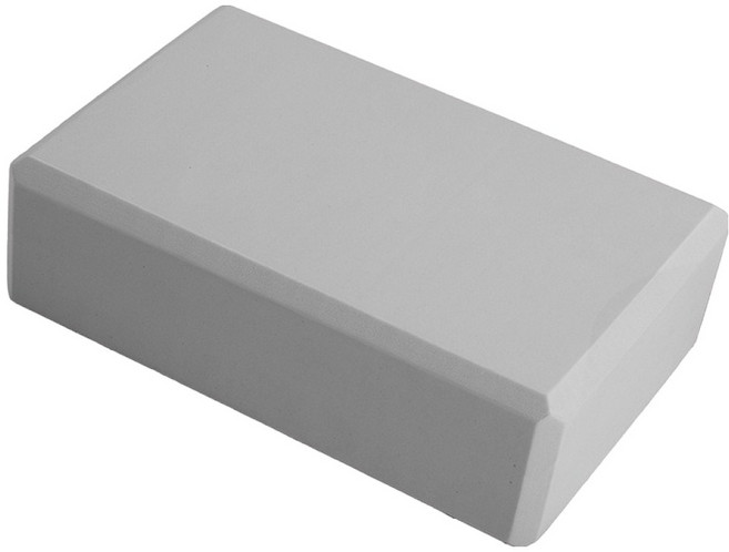 휘경삼 EVA 요가 블록, 1개, 회색