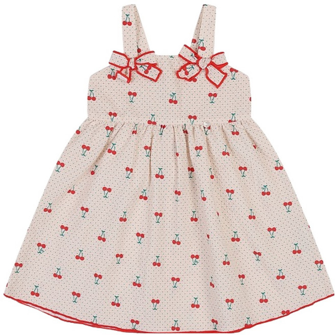 아가방 하퍼체리 끈나시 원피스