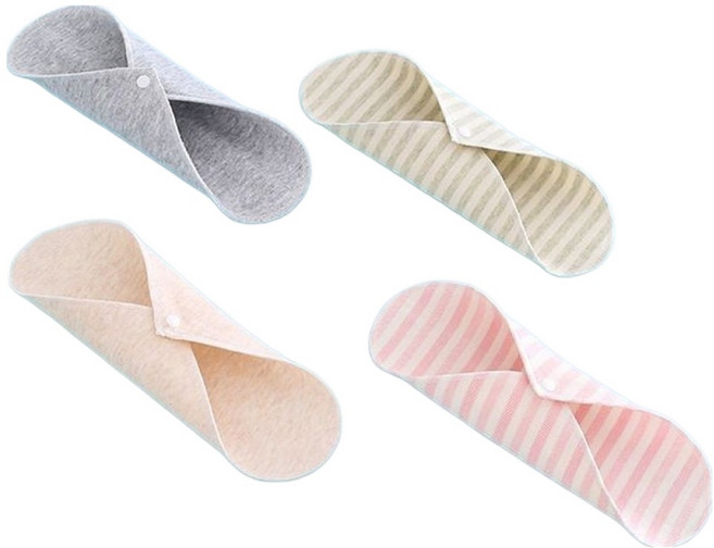 幸福夢想 柔軟可水洗衛生護墊 隨機出貨, 4個, 1入, 18cm