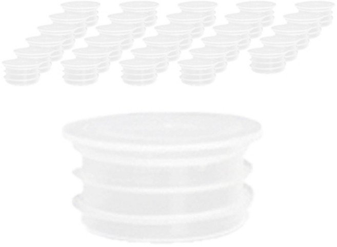 미르코리아 PP 밀폐 다용도 보틀 병뚜껑 속마개 6호 18.9mm, 화이트, 100개