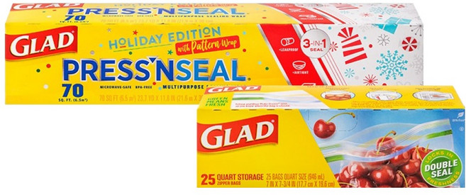 글래드 매직랩 디자인에디션 + 4중 잠금 매직백 냉장용 중형 25p 세트, 1세트, 21.6m