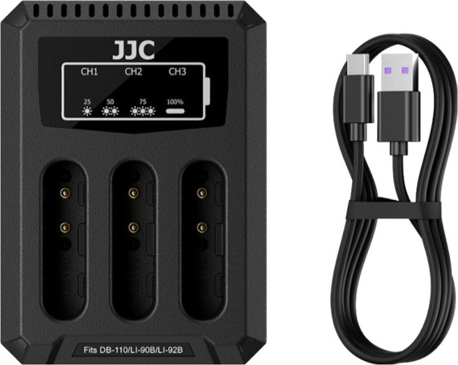 JJC 리코 GR3X GR3 DB-110 배터리 전용 멀티 충전기, 1개, DCH-110TC