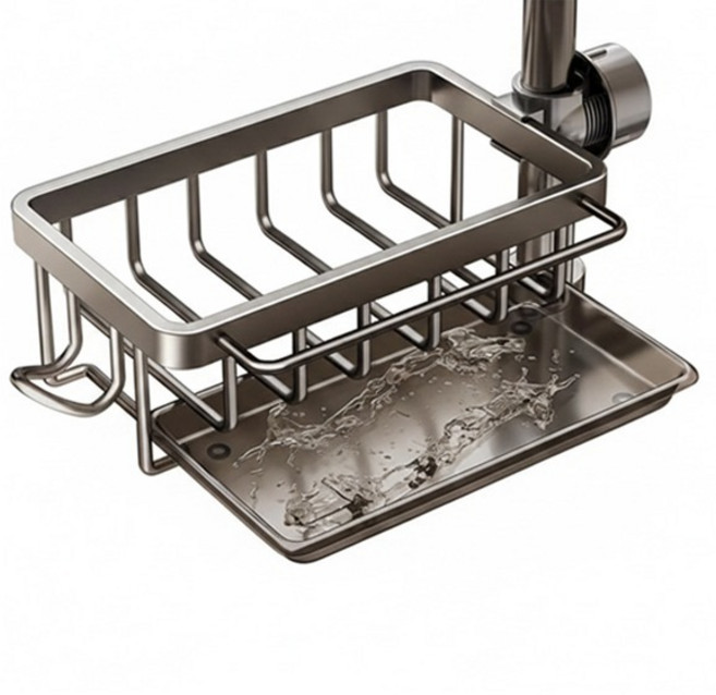 마켓감성 물받침 수세미걸이, 타입1, 1개