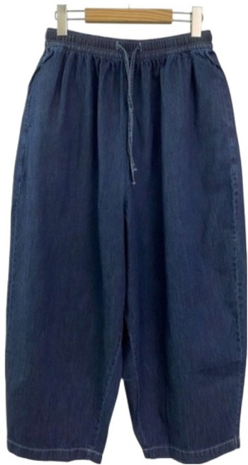 Linda Shop 女款Colley寬版鬆緊腰丹寧哈倫褲 cppt15755k61
